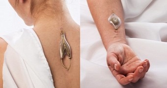 Odd jewelry connects to your blood vessels, harvests energy from blood flow
