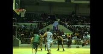 Jhong Hilario includes backflip in basketball game
