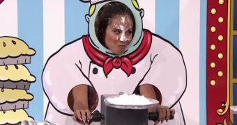 Jada Pinkett Smith is left with pie on her face on The Tonight Show