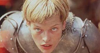 Mila Jovovich in the role of Joan of Arc