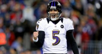 Raven Joe Flacco unleashed a couple of expletives at the Super Bowl 2013 game