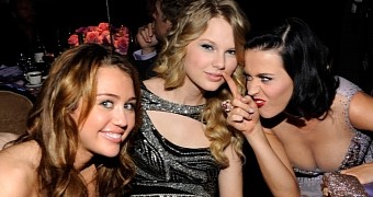 Miley Cyrus, Taylor Swift and Katy Perry back when they were all close friends