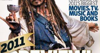 Johnny Depp as Cpt. Jack Sparrow on the cover of the Preview Issue of EW