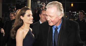 Angelina Jolie and her father Jon Voight