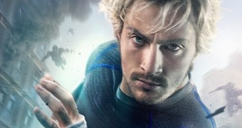 Aaron Taylor-Johnson as Quicksilver in “Avengers: Age of Ultron”