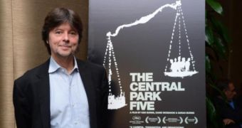 Ken Burns at the premiere of his 2012 documentary “The Central Park Five”