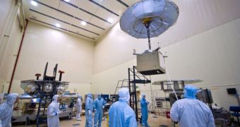 The Juno spacecraft is beginning to take shape at a Lockheed Martin facility, in Denver