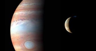 This New Horizons montage of Jupiter and Io appeared on the cover of Science, on October 12, 2007