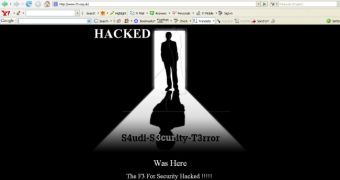 The hacked website