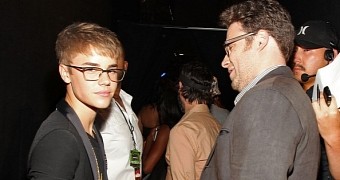 Justin Bieber and Seth Rogen met a couple of times, Rogen hated him