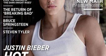 Justin Bieber strikes a “manly” pose for Rolling Stone: “I carry myself in a more manly way.”
