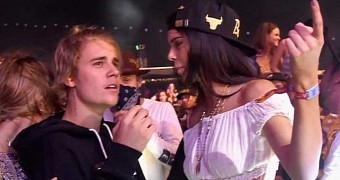 Justin Bieber and Kendall Jenner party at Coachella 2015