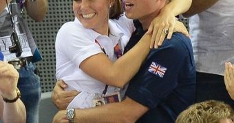 Prince William and wife Kate Middleton at the London Olympic Games 2012
