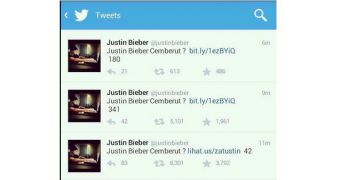 Justin Bieber's Twitter account hacked