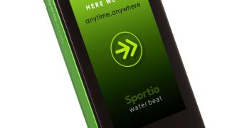 KDDI Sportio water beat phone features a TrueTouch touchscreen solution from Cypress