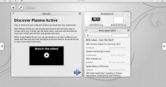 KDE Active Plasma interface