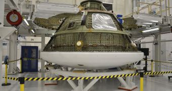 This test version of the Orion MPCV is already inside the KSC O&C facility