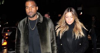 Kanye West and his fiancé, reality star Kim Kardashian