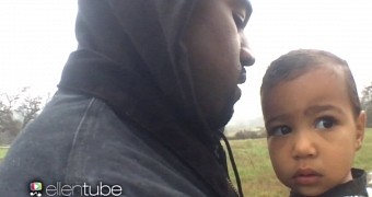 Kanye West and daughter North, aka Nori, star in the music video “Only One”