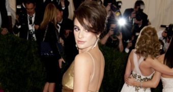 Lea Michele walks the red carpet at the MET Gala 2014 in New York City
