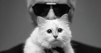 Chanel designer Karl Lagerfeld and the richest cat in the world, his very own Choupette Lagerfeld