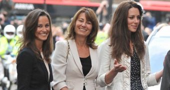Carole Middleton (center) has pretty much abandoned her family since her daughter married Prince William