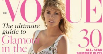 Kate Upton lands the cover of the latest issue of Vogue UK