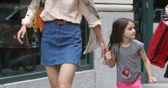 Katie Holmes and daughter Suri Cruise in NYC