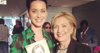 Katy Perry promises to write a campaign song for Hillary Clinton if she decides to run for the president's office