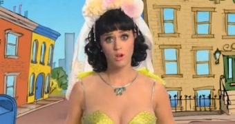 Katy Perry on Sesame Street, in the outfit that parents deemed “too much”
