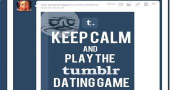 “Keep Calm and Play the Tumblr Dating Game” Scam