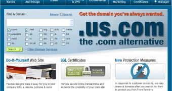 The Network Solutions homepage