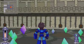 Gamplay screenshot from the first installment of Mega Man Legends