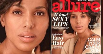 Kerry Washington Admits to “Some Makeup” on “No-Makeup” Cover of Allure