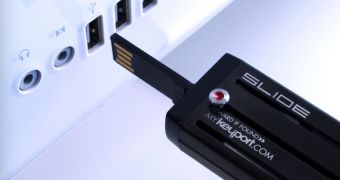The Keyport Slide with USB flash drive inserts