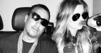 French Montana and Khloe Kardashian pose with machine gun, draw ire from Khloe’s fans