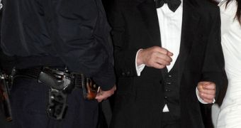 Kiefer Sutherland at the Met Gala after-party, before the incident with designer Jack McCollough took place