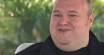 Kim Dotcom during the interview