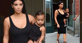 Kim Kadashian and Baby North Step Out in Matching Outfits, the World Cringes – Photo