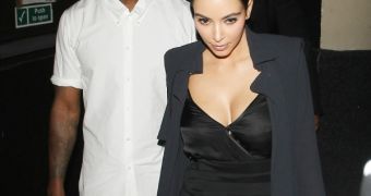 Kanye West and Kim Kardashian in London