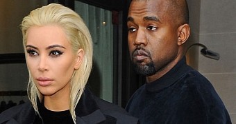 Not even Kanye West seems to approve of Kim Kardashian's new platinum blonde 'do