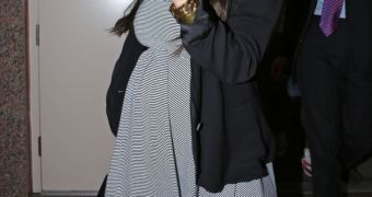 Kim Kardashian steps out in cute maternity dress