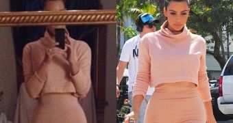 Let's play a game of "spot the difference" with Kim Kardashian's recent selfies - click the photo for full size