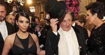 Kim Kardashian and Richard Lugner did not see eye to eye during the Vienna Ball