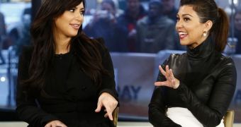 Kim and Kourtney Kardashian have been promoting a new season of their reality show