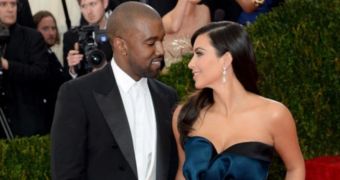 Kanye West and Kim Kardashian in Lanvin at the MET Ball 2014, NYC