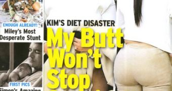 Tabloid claims Kim Kardashian is desperate because she can’t lose the extra weight