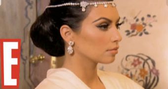 Kim Kardashian wore a Lorraine Schwartz diamond headpiece on her wedding day