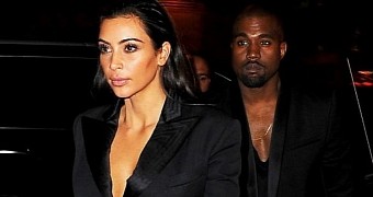 Kim Kardashian and Kanye West Wear Matching Cleavages on Dinner Date – Photo