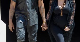 Kanye West and Kim Kardashian out house shopping
